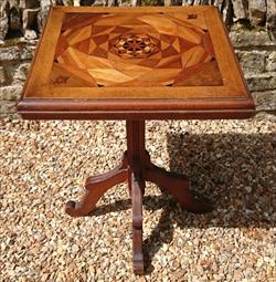 Antique Arts And Crafts Wine Table Pine and Oak 23d 23w 29½h _8.JPG